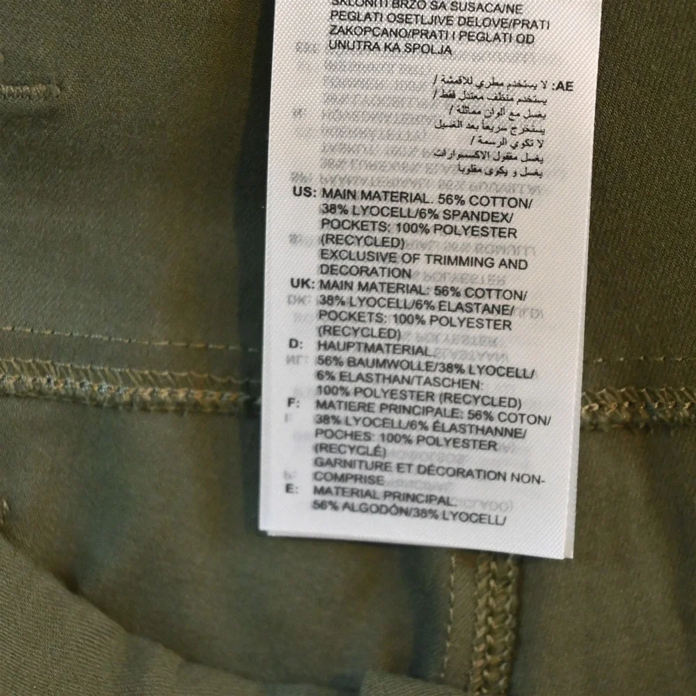 adidas 40x32 Green Performance Straight 5 Pocket Golf Mens Pants